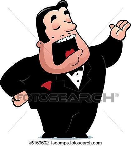 420x470 Clipart Of Opera Singer K5169602