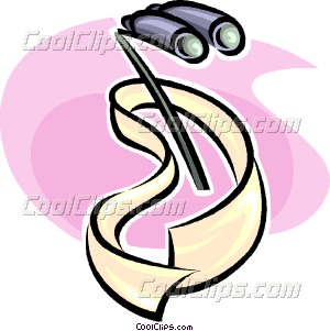300x301 Opera Glasses Vector Clip Art