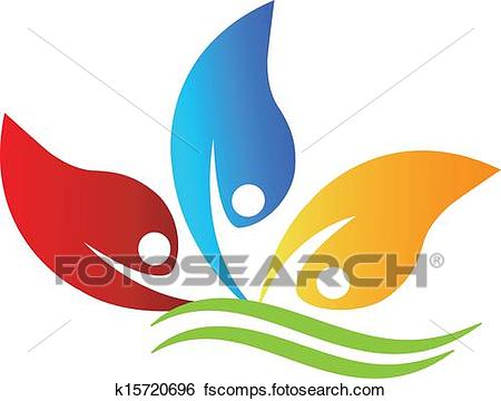 450x360 Clip Art Of Healthy And Optimistic People Logo K15720696
