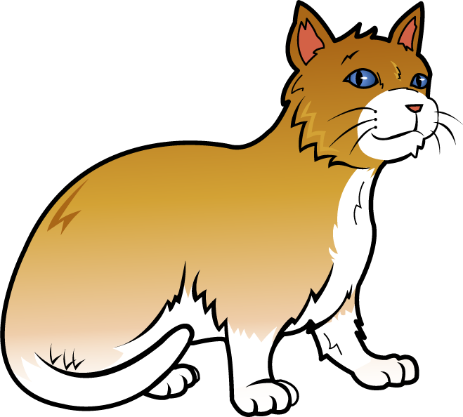 659x594 Orange Cat Clipart