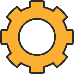 300x300 Gears Clipart Orange