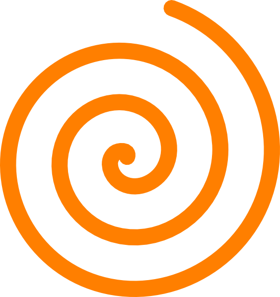 564x598 Orange Spiral Clip Art