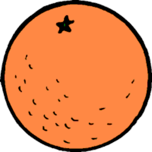 300x300 Orange Fruit Clipart