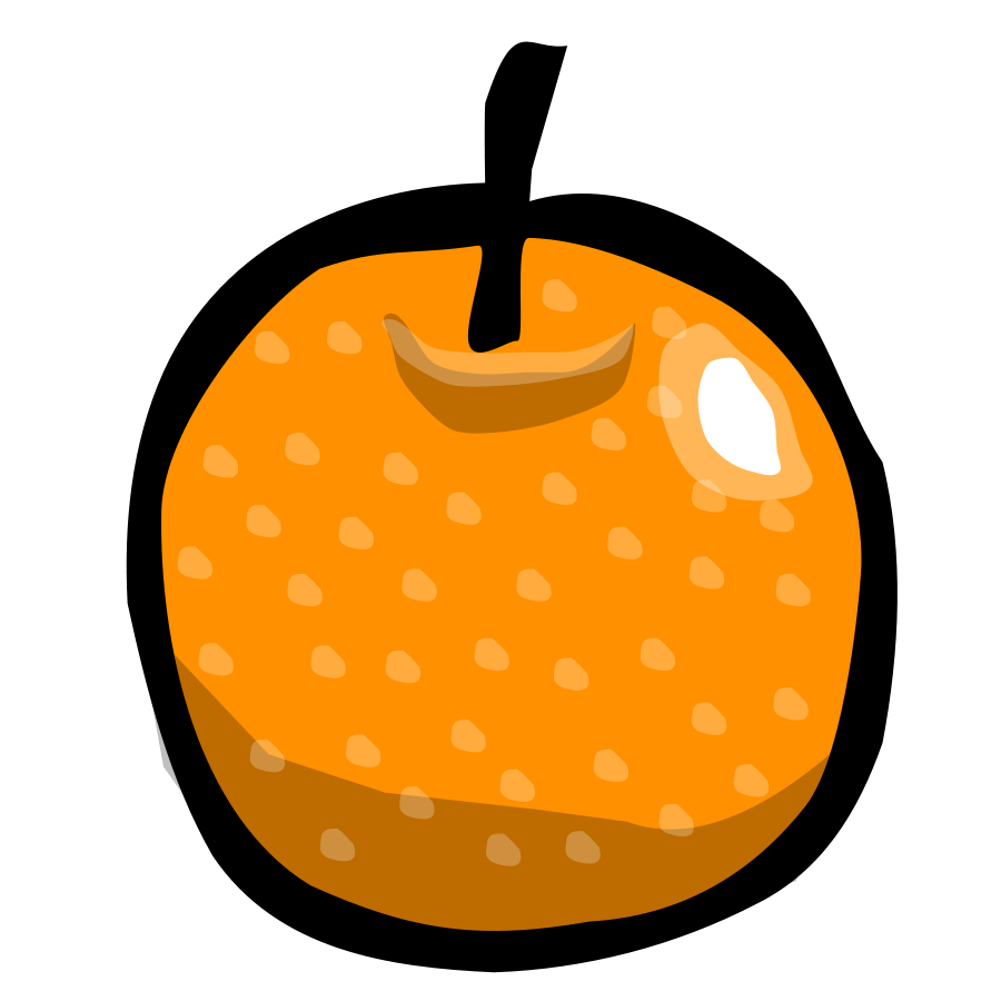 900x900 Clip Art Orange