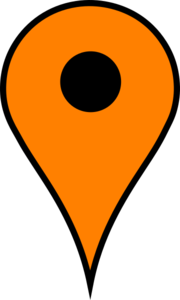 180x300 Map Pin Orange Clip Art