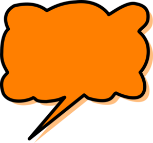 298x279 Orange Callout Clip Art