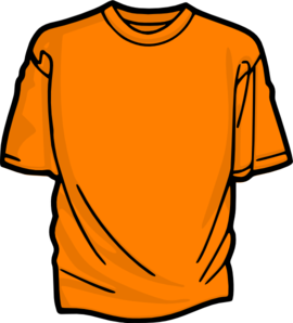 270x298 T Shirt Orange Clip Art