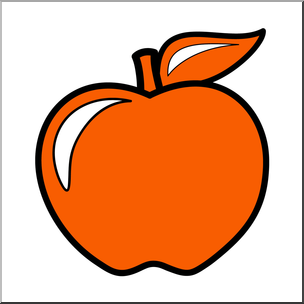 304x304 Clip Art Colors Apple 02 Red Orange Color I Abcteach