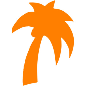 300x300 Orange Clipart Palm Tree