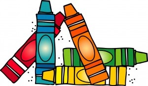 300x174 Crayons Clip Art Free
