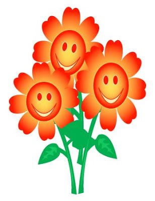 308x400 Orange Flower Clipart Spring Clip