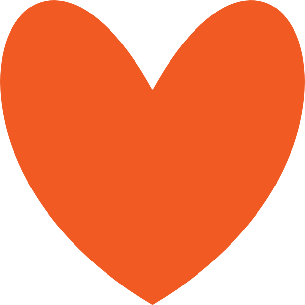 600x600 Graphics For Orange Red Heart Graphics