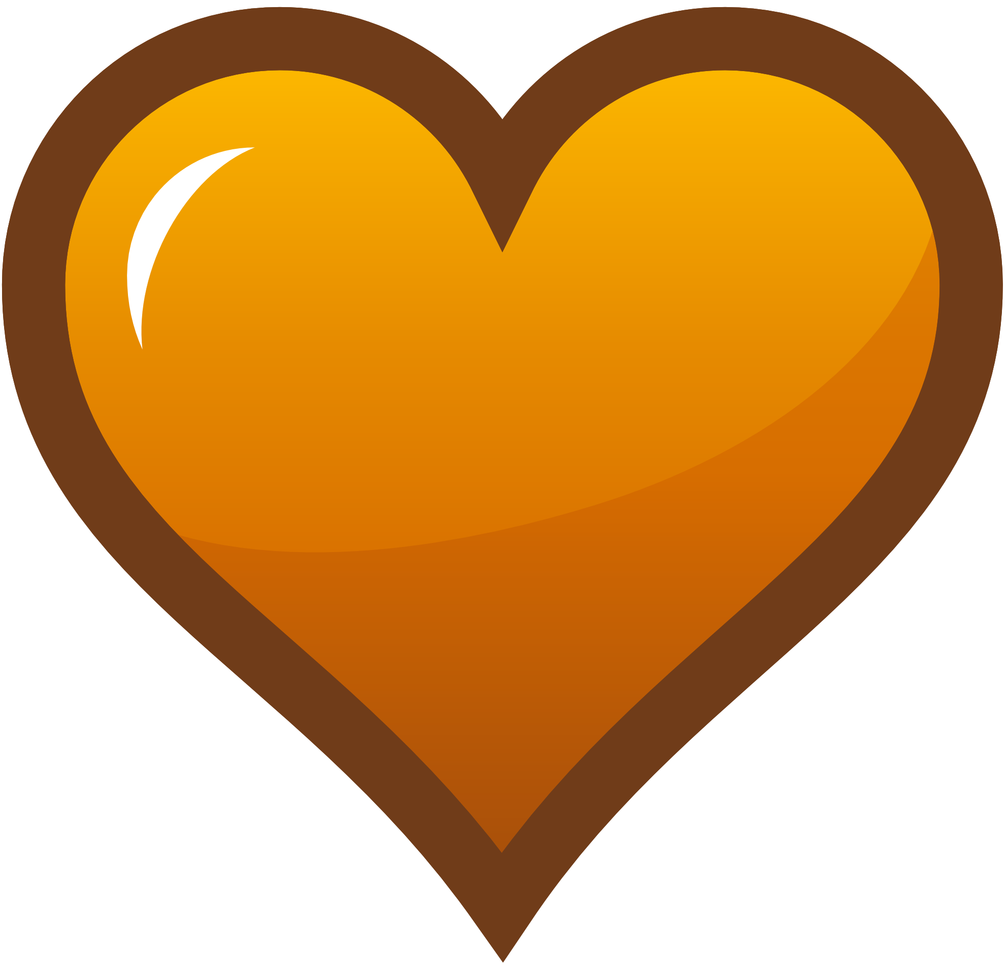 1979x1906 Orange Clipart Heart