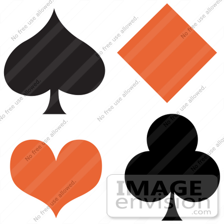 450x450 Royalty Free Cartoon Clip Art Of A Black Spaded Club