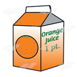 160x160 Abeka Clip Art Orange Juice Carton Pint
