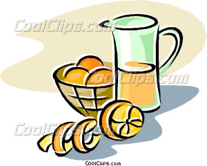300x240 Orange Juice Vector Clip Art