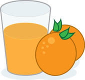 170x160 Clip Art Of Orange Juice K8909049