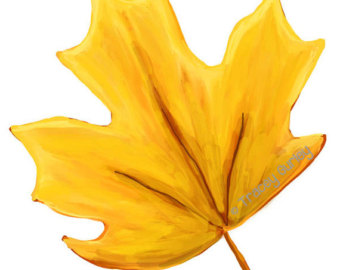 340x270 Maple Leaf Clipart Yellow Fall Leaf