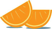 170x96 Orange Slices Clip Art