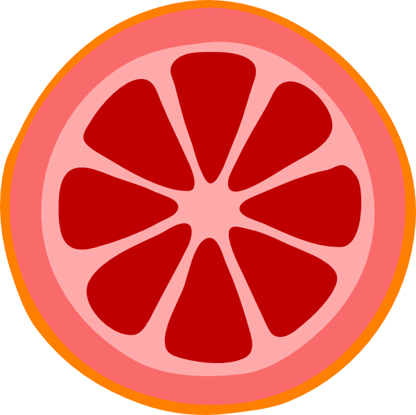 600x599 Blood Orange Slice Clip Art