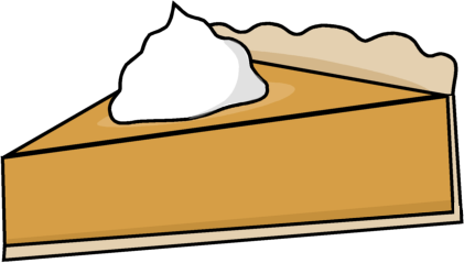 421x239 Pumpkin Pie Slice Clip Art