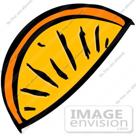 450x450 Slice Of An Orange Fruit Clipart