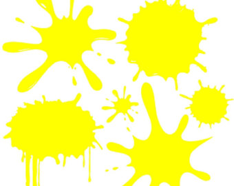 340x270 Yellow Clipart Splat