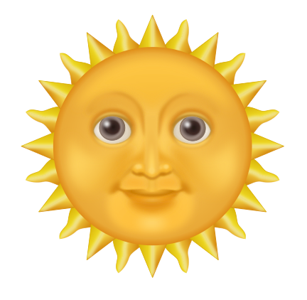 432x422 Sunshine Happy Sun Clip Art