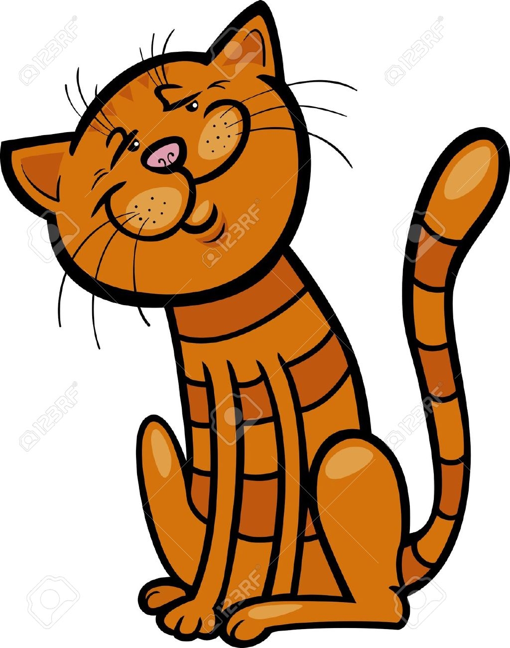 Orange Tabby Cat Clipart | Free download on ClipArtMag