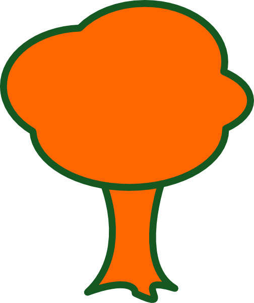 504x600 Orange Tree Clip Art