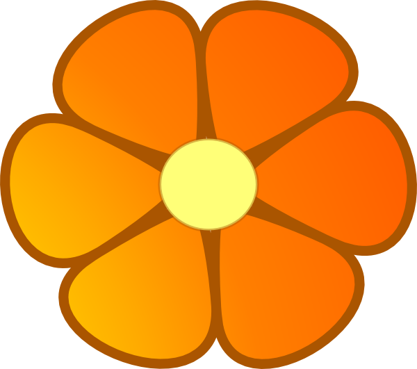 600x531 Orange Flower Clipart Orange Blossom