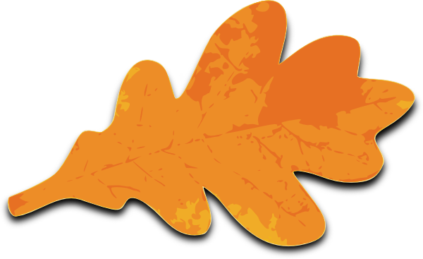 600x367 Orange Leaf Clip Art