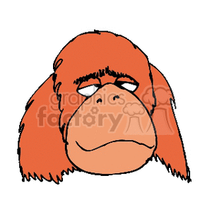 300x300 Royalty Free Orangutan 133199 Clip Art Images, Illustrations