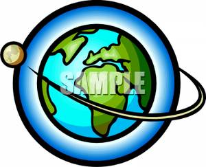 300x243 Clip Art Earth And Moon From Space Cliparts