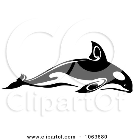 450x470 Killer Whale Clipart Black And White