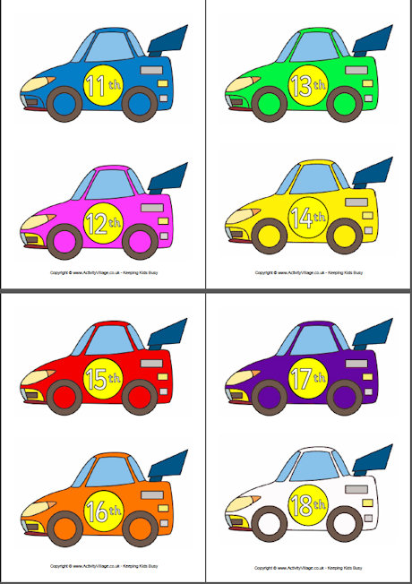460x652 Racing Car Ordinal Numbers 11 20