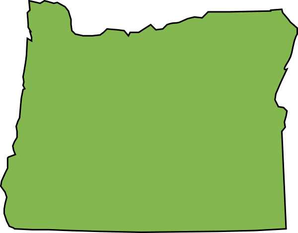 600x471 Oregon State Green Clip Art