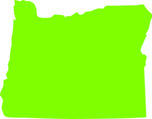 298x234 Oregon State Lime Green Clip Art