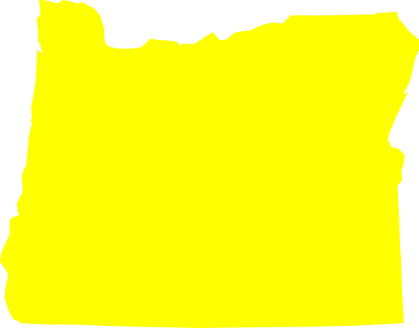 600x469 Yellow Oregon Clip Art