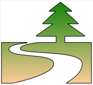 298x273 Nature Trail Cutout Clip Art