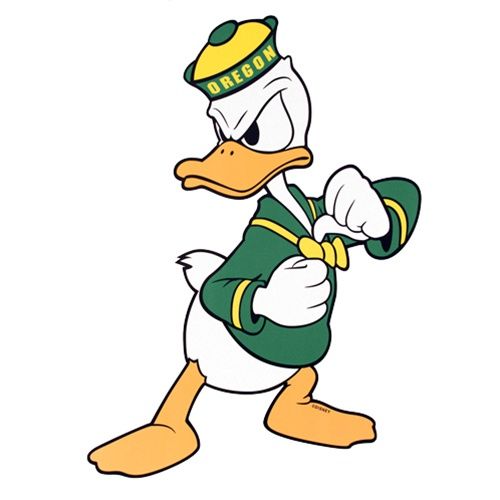 500x500 Oregon Duck Mascot Clipart