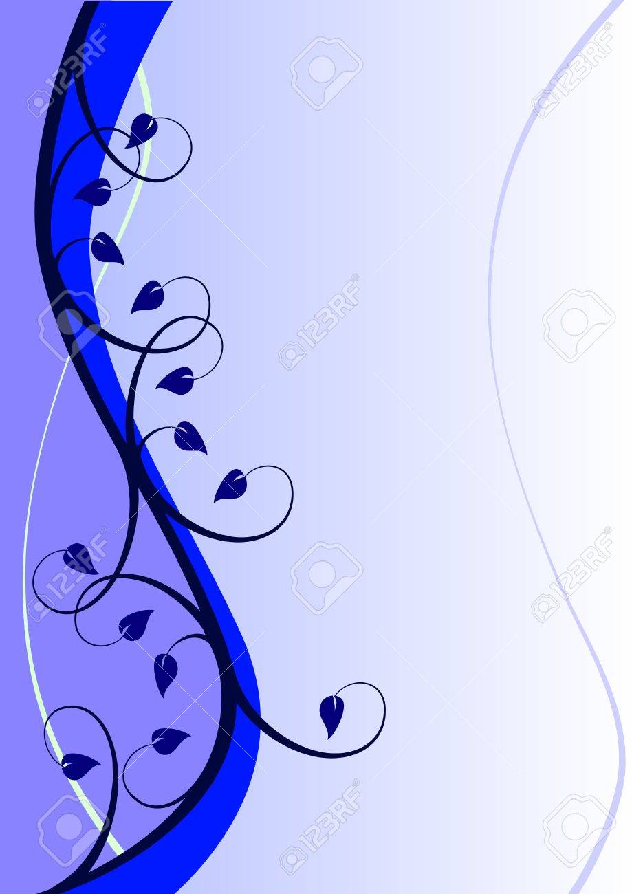 919x1300 A Blue Abstract Vector Illustration In Portrait Orientation