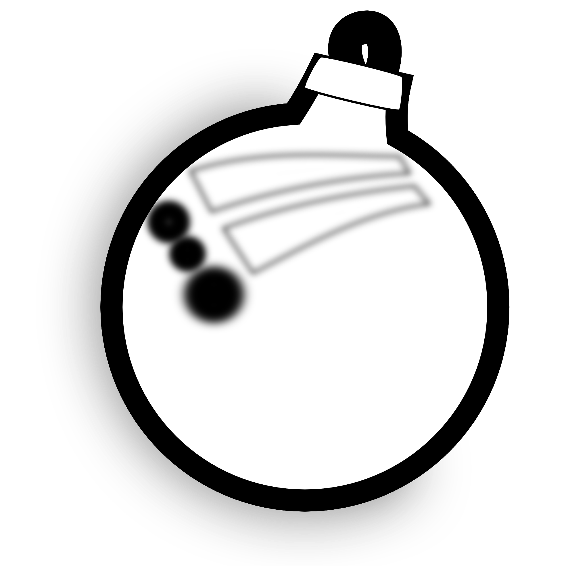 1969x1969 Christmas Ornament Black And White Clipart