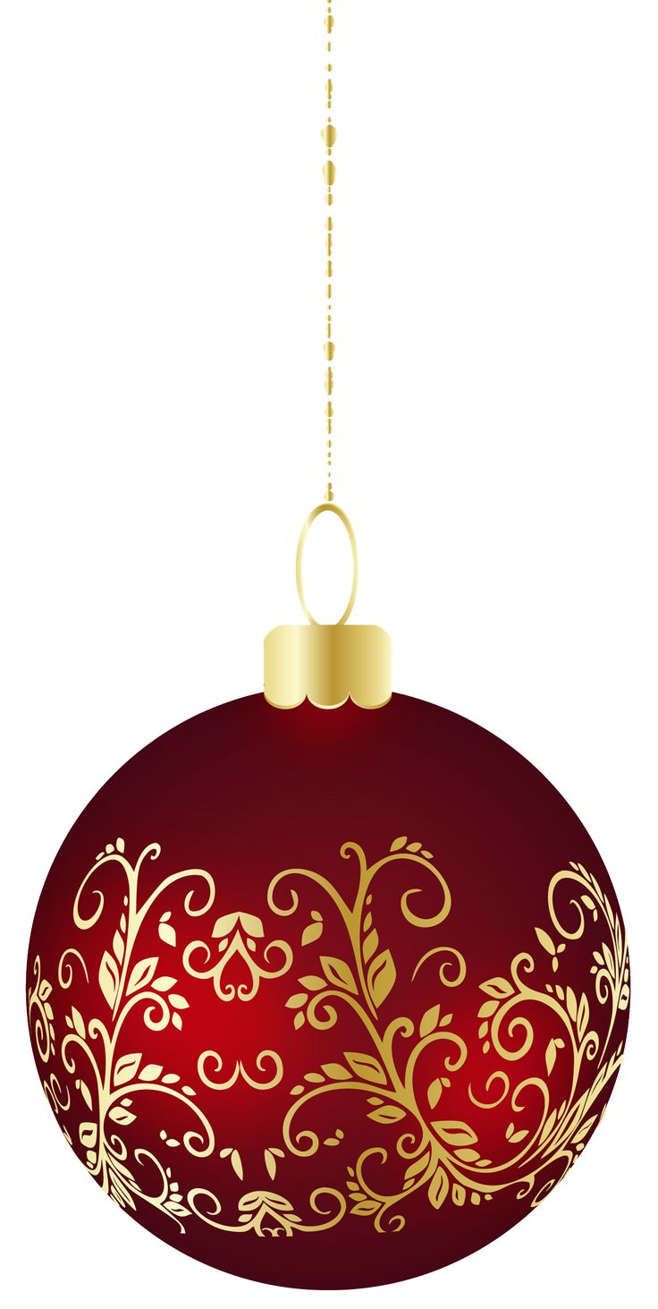 736x1463 Red Christmas Decorations Clipart Christmas Ornaments Clip Art