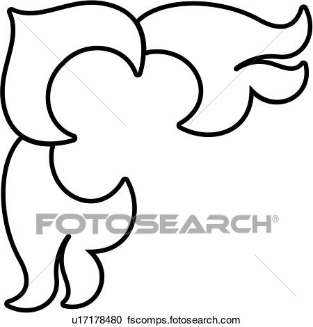 450x470 Clipart Of , Border, Corner, Emergency, Emergency Services, Engine