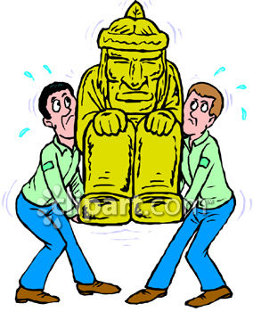 284x350 Clipart Statue