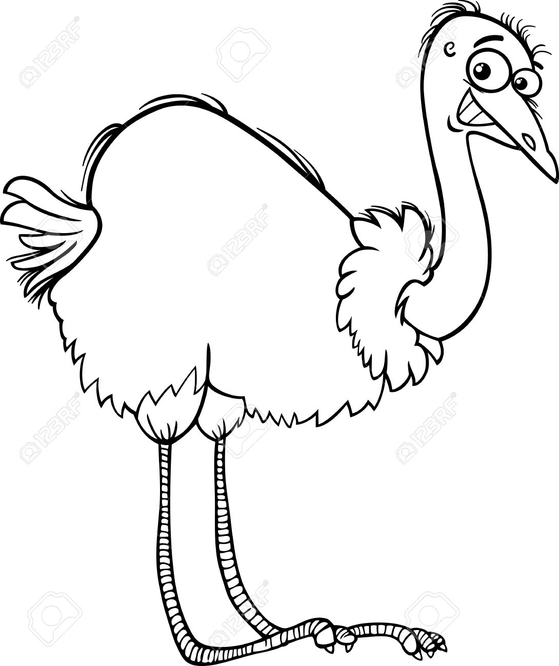 1090x1300 Ostrich Clip Art Black And White Cliparts