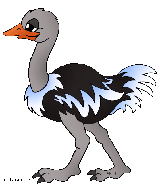 563x648 Ostrich Clip Art Free