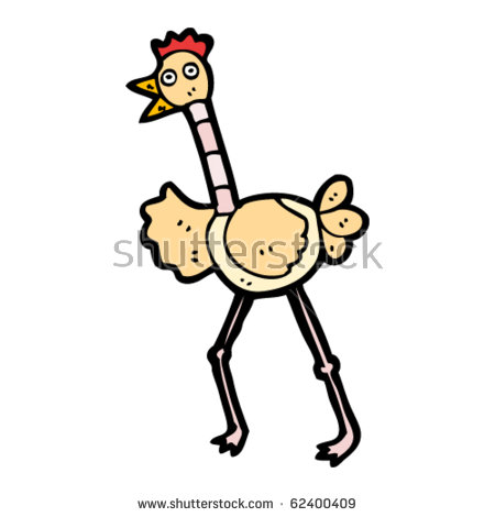 450x470 Ostrich Clipart Long Leg