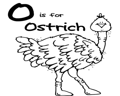 400x322 Ostrich Coloring Page Image Clipart Images